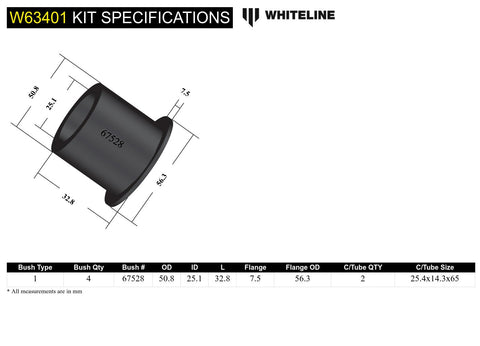 Rear Lower Front Control Arm (Front)