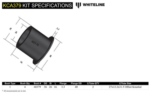 Rear Upper Camber Kit