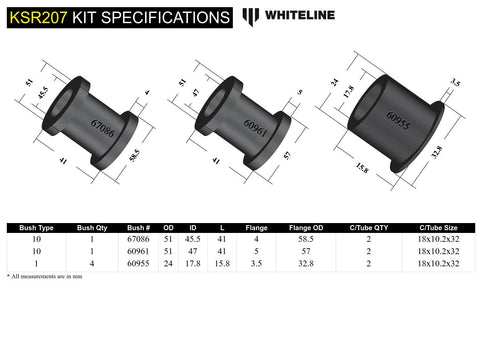 Steering Rack Bush Kit