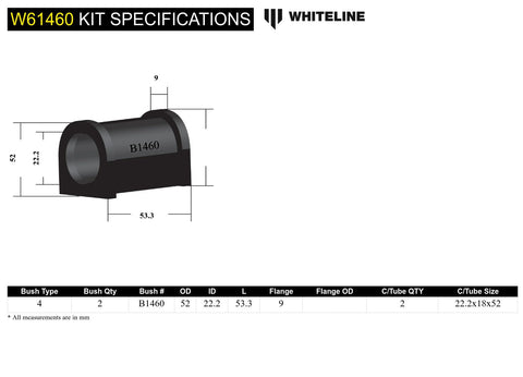 Front Lower Control Arm Bush Kit (Front)