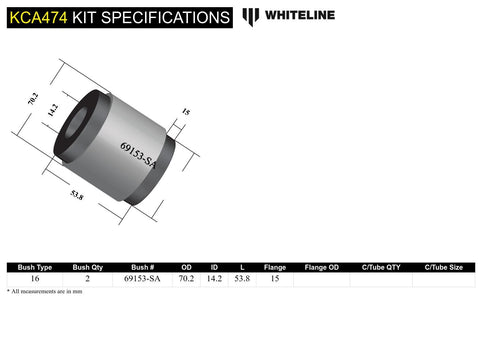 Front Lower Control Arm - Anti Lift Kit (70mm)