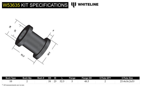 Front Lower Control Arm - Front Bush Kit