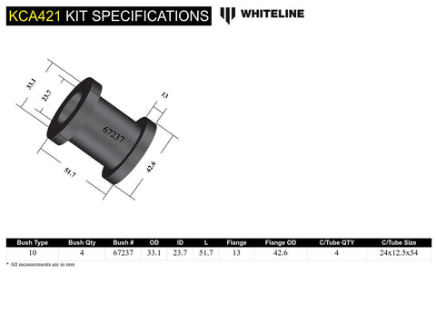 Front Upper Control Arm - Inner Camber Kit